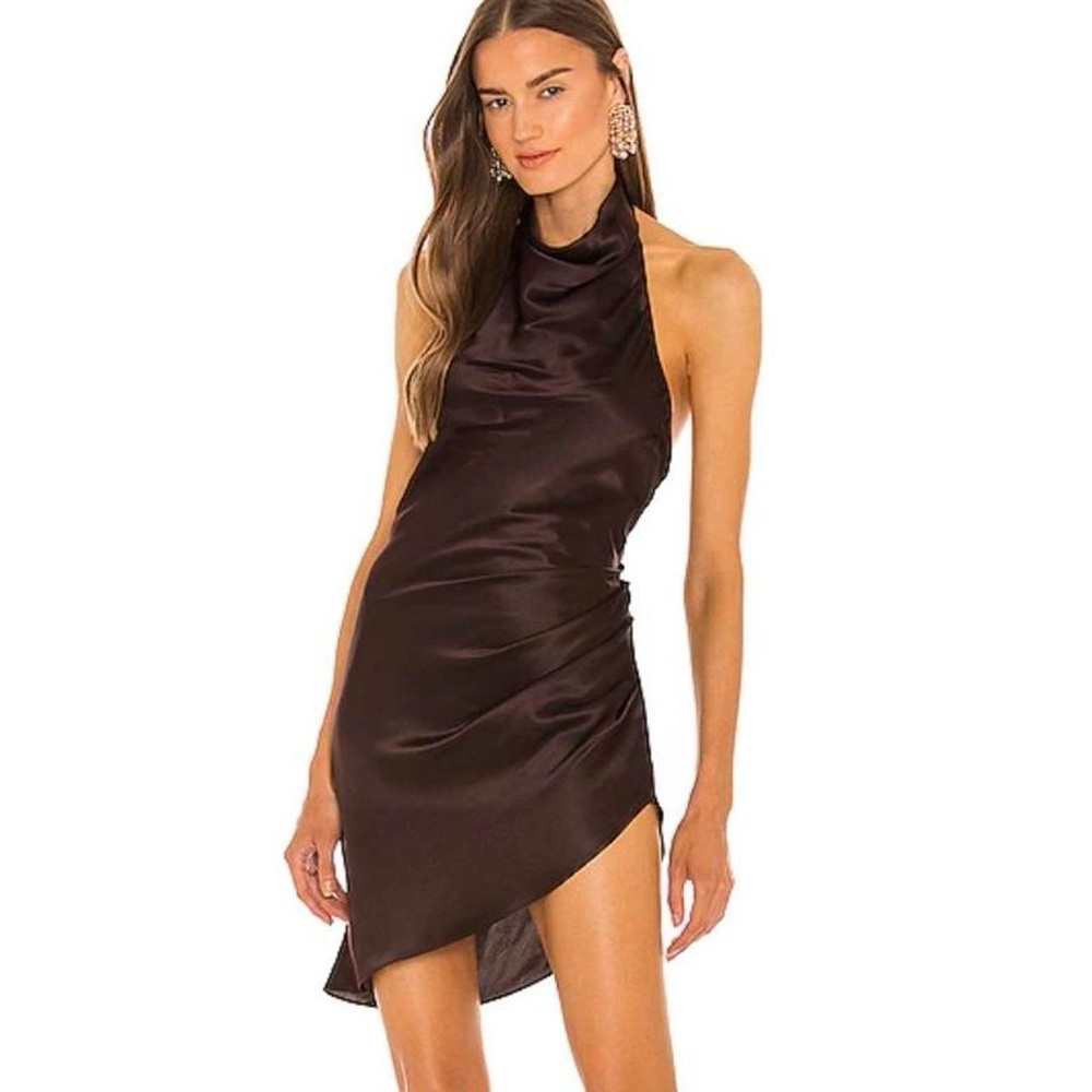 Amanda uprichard brown mini dress size small